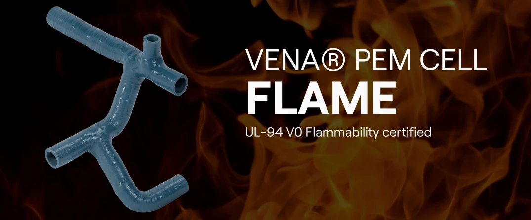 New PEM CELL FLAME: The ultimate R&D material for PEM FC hoses, now UL-94 Flammability certified.