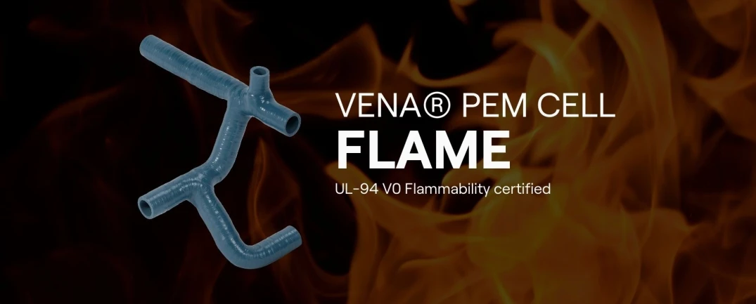 New PEM CELL FLAME: The ultimate R&D material for PEM FC hoses, now UL-94 Flammability certified.