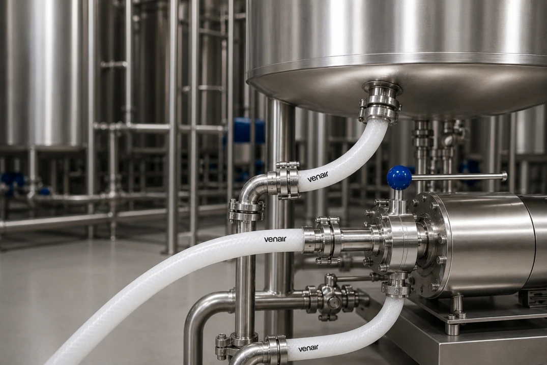 Pulizia CIP nel Food Processing: Come Scegliere il Tubo Giusto